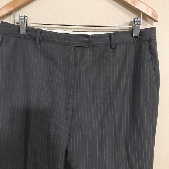 Brooks Brothers size 10 100% wool KATHERINE fit made in Italy Gray pinstriped - Picture 3 of 7